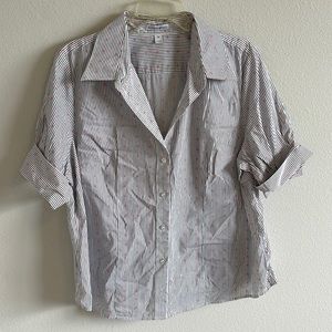 Women’s Fashion Bug Button Up Blouse Stripped